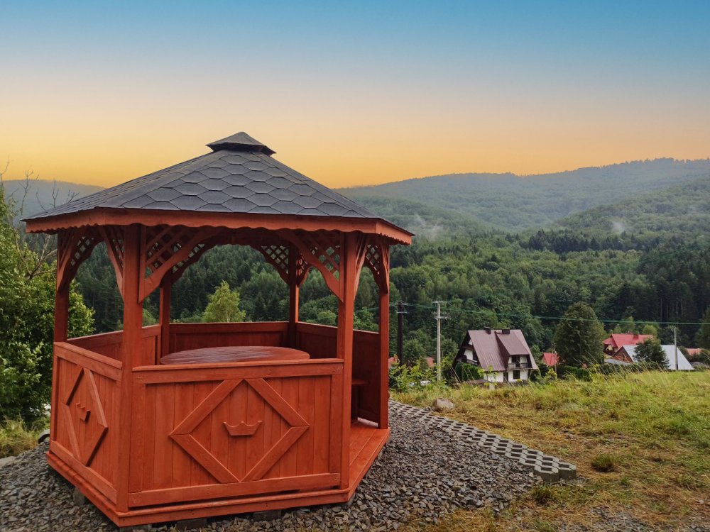 Sechseckiger Pavillon S3 ∅ 3,2m 8m2