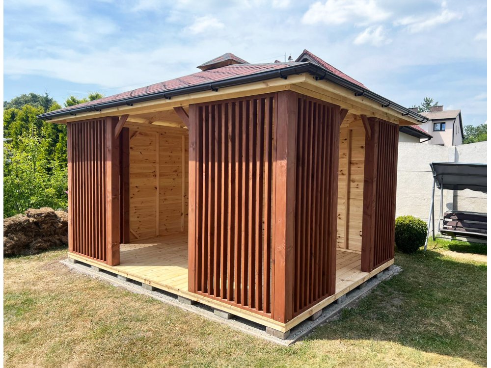 Rectangular gazebo P15 3x3m 9m2