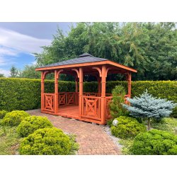 P4 rectangular gazebo 4 x 4 m 16 m2