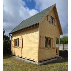 Wooden house Wierzba A 5x4m 20m2