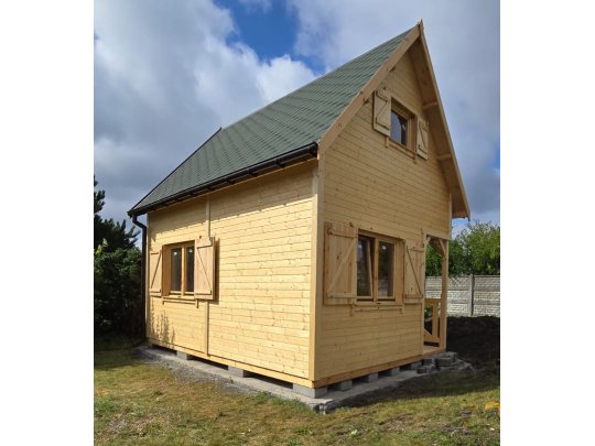 Wooden house Wierzba A 5x4m 20m2
