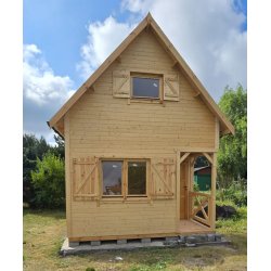 Wooden house Wierzba A 5x4m 20m2