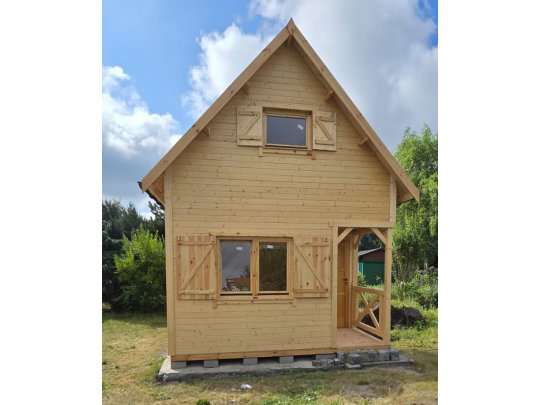 Wooden house Wierzba A 5x4m 20m2