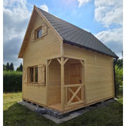 Dom drewniany Wierzba B 4x4m 16m2
