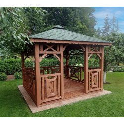 P4 rechteckiger Pavillon 3 x 3 m 9 m2