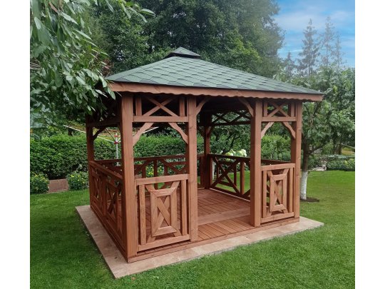 P4 rechteckiger Pavillon 3 x 3 m 9 m2