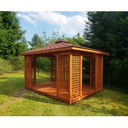 Rechteckiger Pavillon P2 4 x 3 m 12 m2