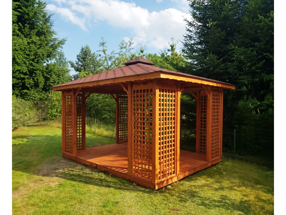 Rechteckiger Pavillon P2 4 x 3 m 12 m2