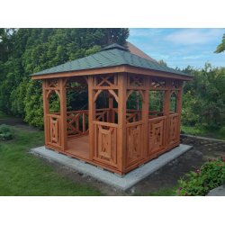 P4 rechteckiger Pavillon 4 x 4 m 16 m2