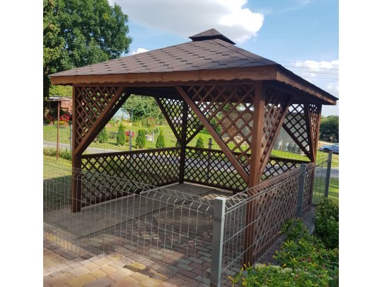 Rechteckiger Pavillon P12 3x3m 9m2 - zur Selbstmontage