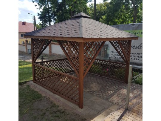 Rechteckiger Pavillon P12 3x3m 9m2 - zur Selbstmontage