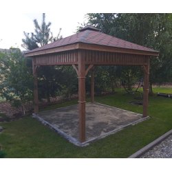 Rechteckiger Pavillon P8 3 x 3 m 9 m2