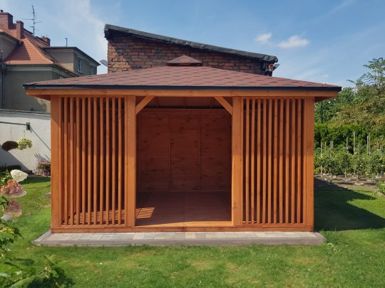 Rechteckiger Pavillon P15 3x3m 9m2