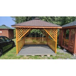 Rechteckiger Pavillon P12 3x3m 9m2 - zur Selbstmontage