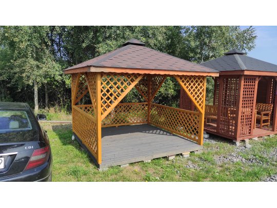 Rechteckiger Pavillon P12 3x3m 9m2 - zur Selbstmontage