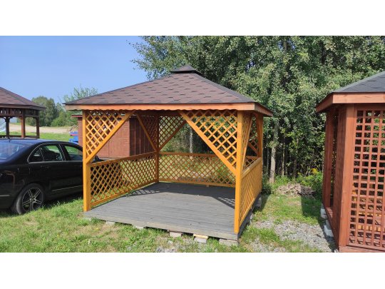 Rechteckiger Pavillon P12 3x3m 9m2 - zur Selbstmontage