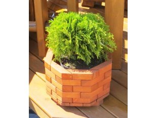 Small octagonal flower pot