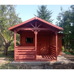 Dom drewniany Jodła 2 3 x 3m + 1m taras