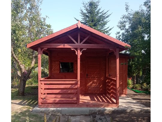 Dom drewniany Jodła 2 3 x 3m + 1m taras