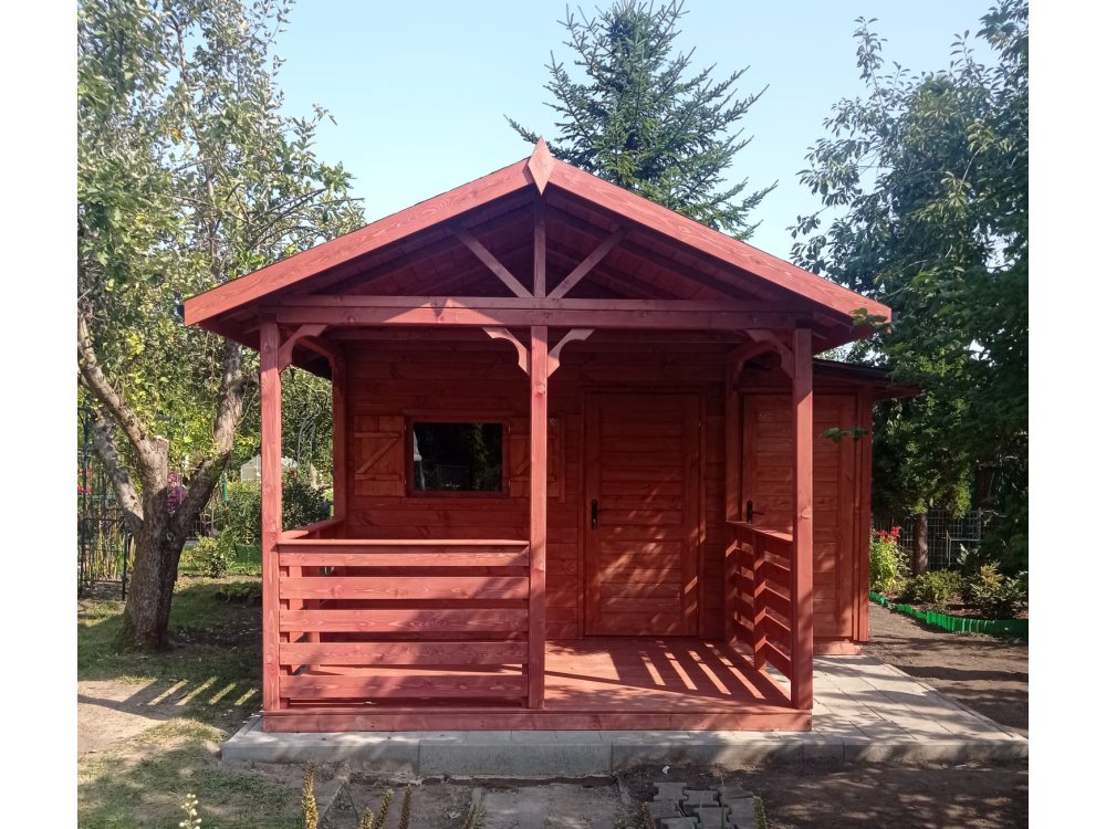 Dom drewniany Jodła 2 3 x 3m + 1m taras