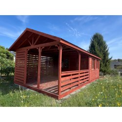 Holzhaus Jesion 2b 5 x 5m + 2m Terrasse 25m2