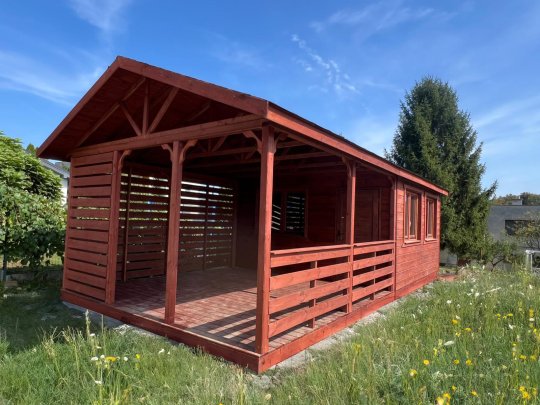 Holzhaus Jesion 2b 5 x 5m + 2m Terrasse 25m2