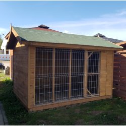 Hundezwinger mit Satteldach
