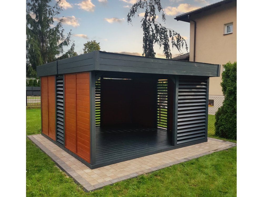 Rechteckiger Pavillon P13 4 x 3 m 12 m2