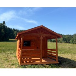 Dom drewniany Jodła 2 3 x 3m + 1m taras