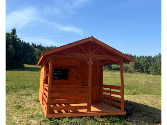 Dom drewniany Jodła 2 3 x 3m + 1m taras