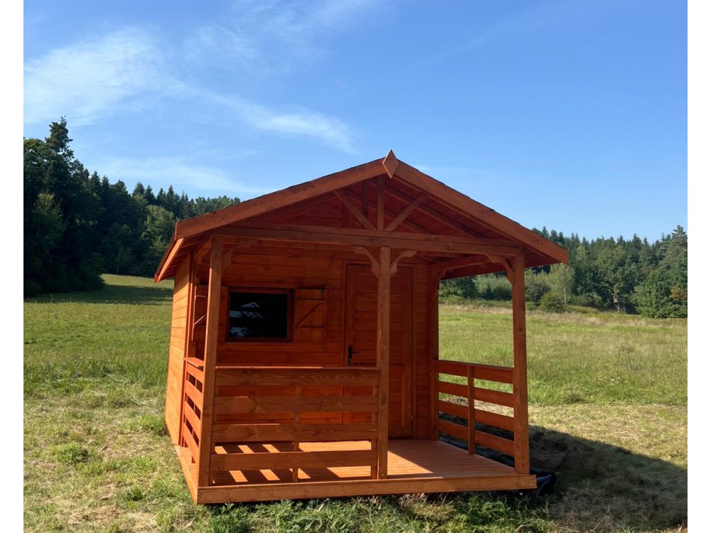 Dom drewniany Jodła 2 3 x 3m + 1m taras