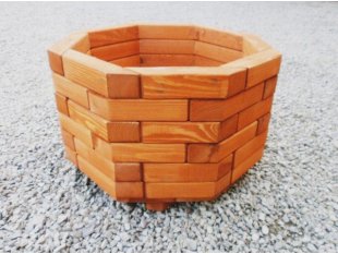 Großer achteckiger Blumentopf