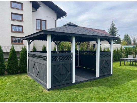 Rectangular gazebo P5 4 x 3 m 12 m2