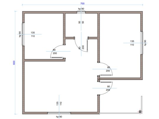 Dom drewniany Kasztanowiec B 6x7m 42m2