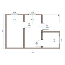 Holzhaus Brzózka A 4x6,25m 25m2