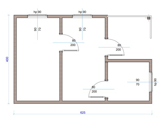 Holzhaus Brzózka A 4x6,25m 25m2
