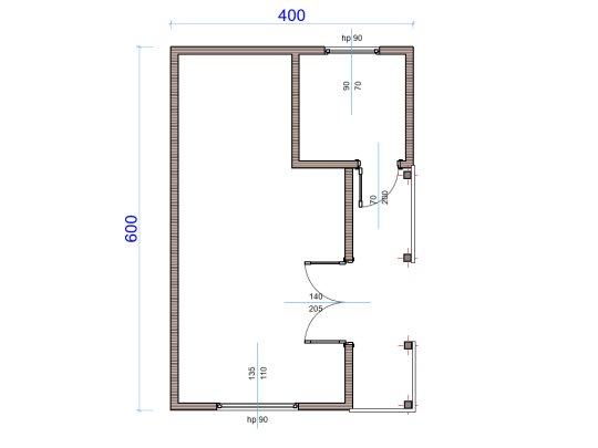 Holzhaus Migdałek 5x4m 20m2