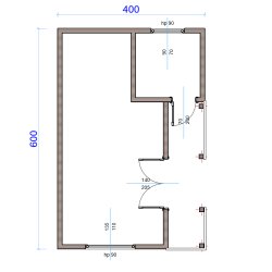 Holzhaus Migdałek A 4x6m 24m2