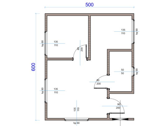 Holzhaus Robinie A 6 x 5m 30m2