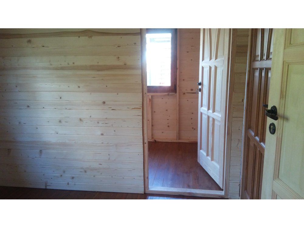 Dom drewniany Klon 5x5m z ekspozycji