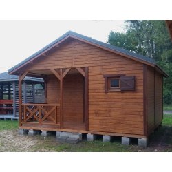 Dom drewniany Klon 5x5m z ekspozycji