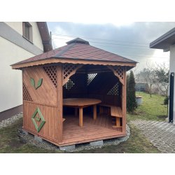 Sechseckiger Pavillon S1 ∅ 3,9m 12m2