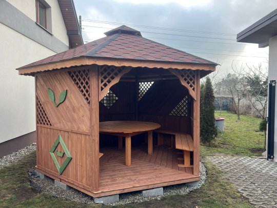 Sechseckiger Pavillon S1 ∅ 3,9m 12m2