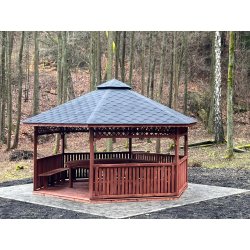 Sechseckiger Pavillon S4 ∅ 6,0m 28m2