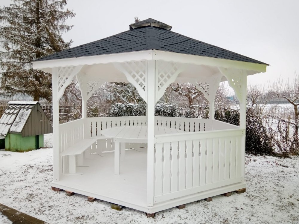 Hexagonal gazebo S2 ∅ 3.9m 12m2