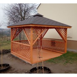Rechteckiger Pavillon P12 3x3m 9m2 - zur Selbstmontage