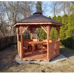 Sechseckiger Pavillon S8 ∅ 3,2m 8m2