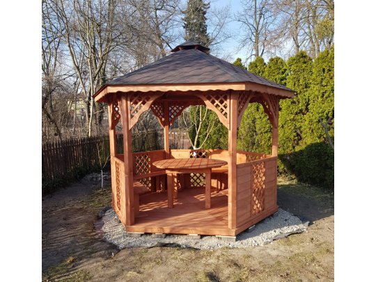 Sechseckiger Pavillon S8 ∅ 3,2m 8m2