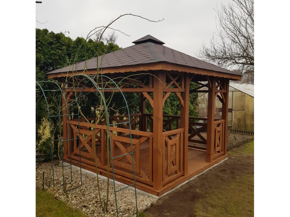 P4 rechteckiger Pavillon 3 x 3 m 9 m2