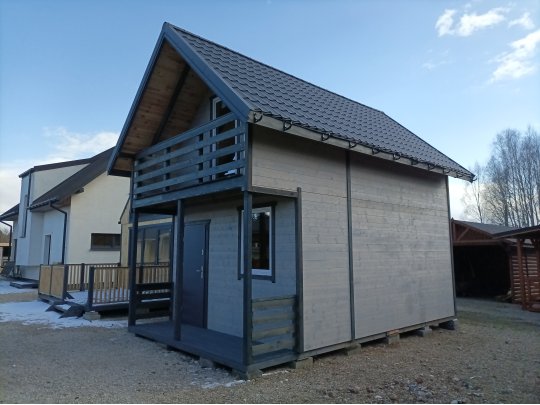 Wooden house Jarząb A 4x5m + 2m terrace 20m2